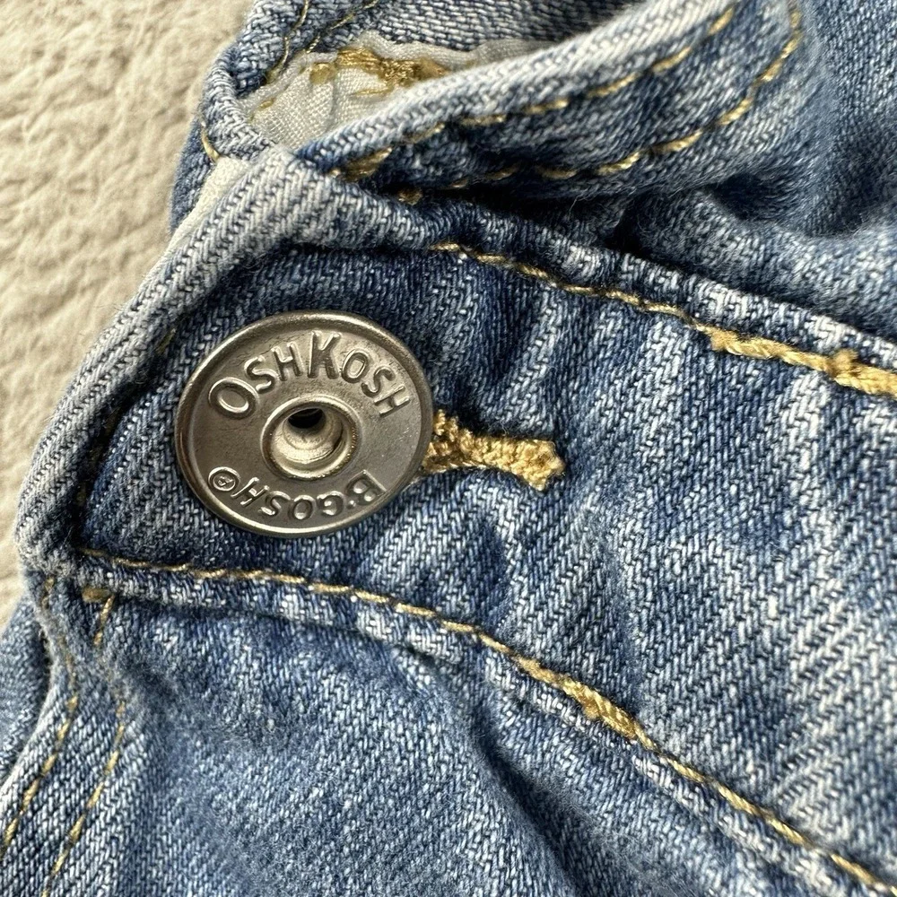 Vintage Osh Kosh Denim Overalls Skirt Youth Girls Large Retro Cottagecore Jean